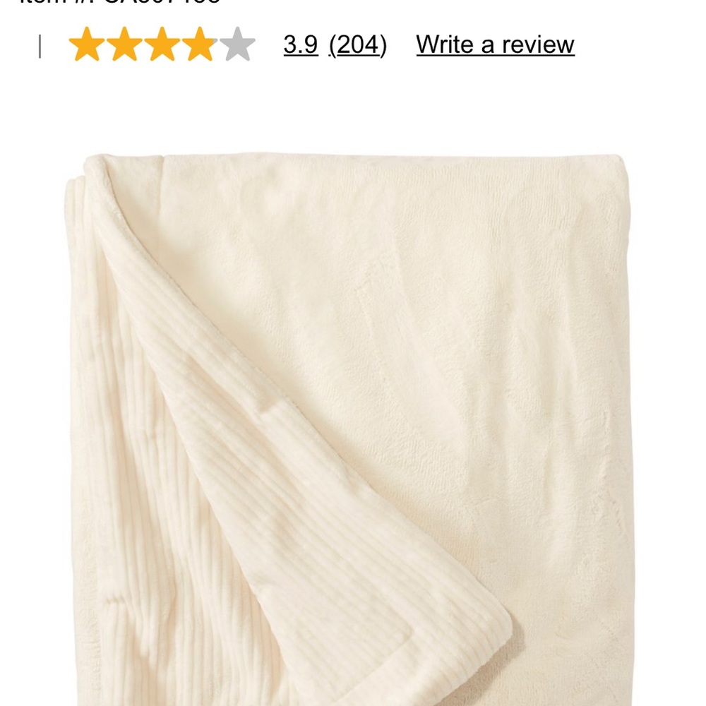 LL Bean Electric Blanket